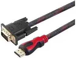 CABO de Nylon conversor HDMI para VGA 1080p macho para VGA macho