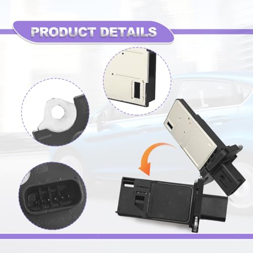 Mass Air Flow Sensor MAF Sensor Compatible with Ford Escape Expedition Explorer F150 F250 F350 Lincoln MKX MKZ Navigator Town Car Mercury Mariner Mountaineer Replaces# 3L3Z-12B579-BA MAF0012