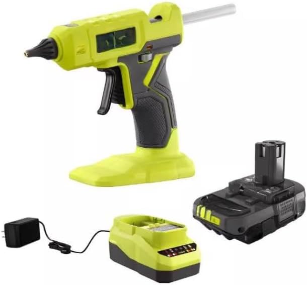 PCL921K1 Fits for RYOBI 18V Cordless Glue Gun Kit with 2.0 Ah Battery and Charger