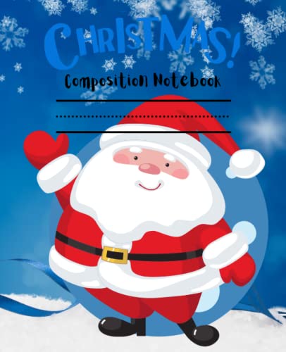 Composition Notebook: Sanda | Snow Blue | Notebook for school | homeschool or office | wide ruled line paper. Perfect for writing