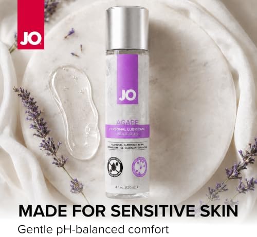 JO Water Based Agape Lube, Personal Lubricant, Sensitive Skin, 4 Fl Oz — 사진 3