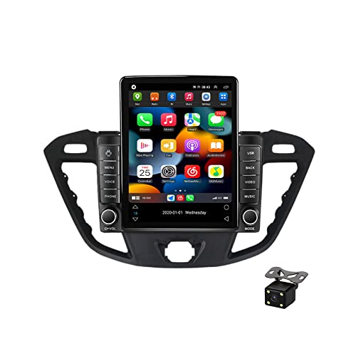 Estéreo de coche doble DIN con pantalla táctil Bluetooth, cámara de respaldo, sistema de navegación, SWC, 4G, WIFI, Carplay, DSP, radio RDS para Ford Transit Custom 2013-2018