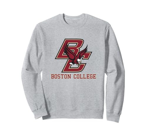 Boston College BC Icon Light Gray | BC Eagles Sweatshirt