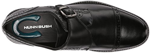 Nunn Bush Men's Newton Monk Strap Oxford, Black, 7.5 M Us #TOP4