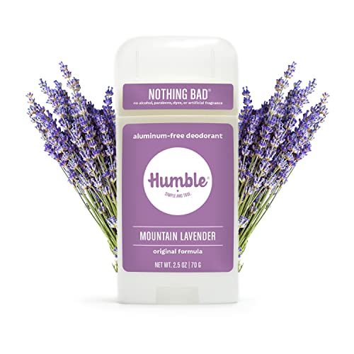Humble Brands All Natural Aluminum Free Deodorant Stick For Women And Men, Lasts All Day, Safe, And Certified Cruelty Free, Mountain Lavender, Pack Of 1 #TOP4