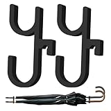 JWJDSAK Car Umbrella Holder Clip Hook - 2PCS Auto Boot Umbrella Hooks for Seat, SUV, Truck, Trunk, Boat, Stroller, Wheelchair & Golf Bag - Space Saving Car Organizer, Easy Installation