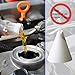 FALVFUN 100PCS Disposable Car Engine Oil Funnels, Paper Vehicle Fuel Dispenser for Motor Oil, No Spill Automotive Fluid Gas Change Cone Funnel Accessories, Universal for SUV, Sedan, Truck