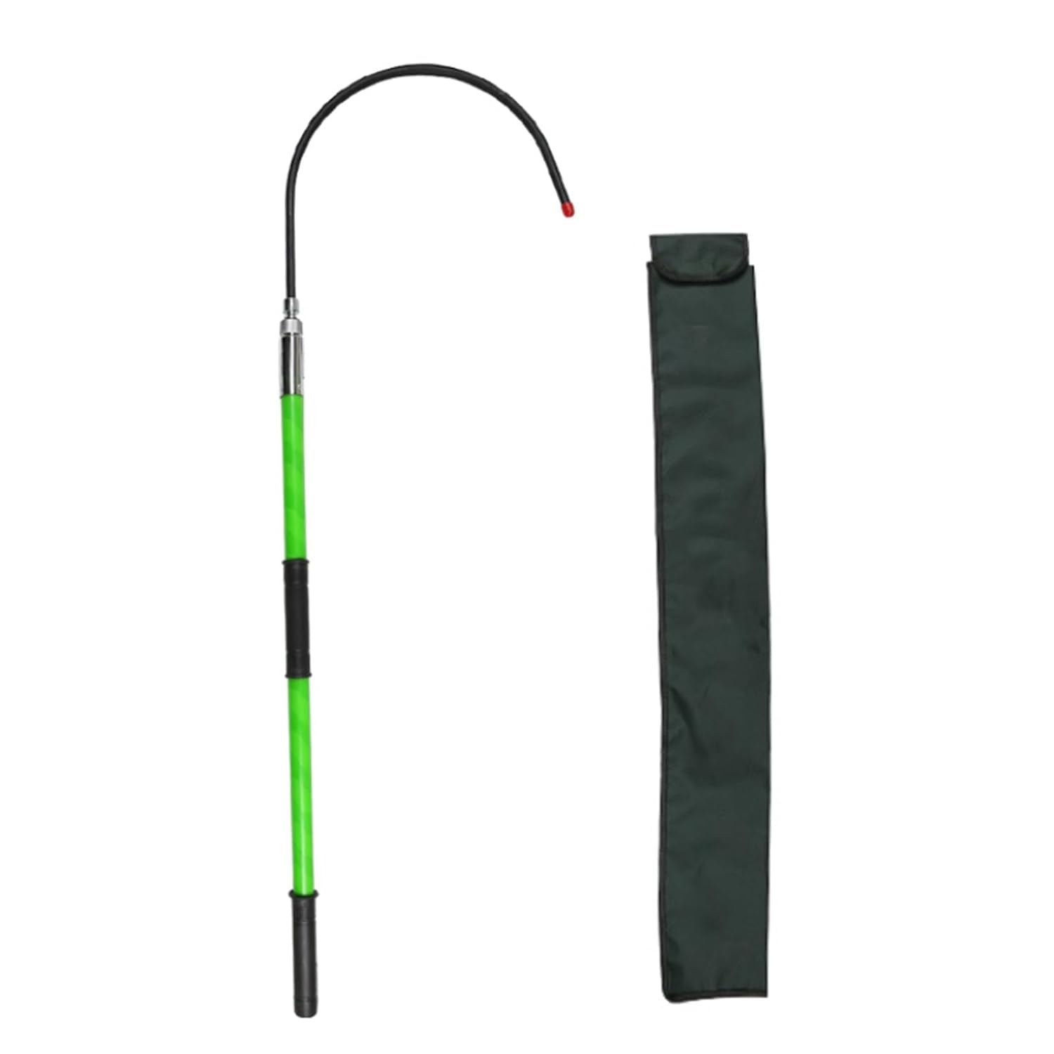 Scala a Corda Portatile Gancio di Salvataggio Portatile Leggero for Elettricista, Asta del Gancio Speciale con Resistenza alla Tensione for Cantieri edili(Green,1.5m/4.9ft/59in)