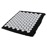 Akupressurmatte Massagesitzmatte Akupressur Polster Kissen mit Gezielten Stachelspitzen Aus Langlebigem Schaumstoff Zur Verspannungslinderung für, Schwarz