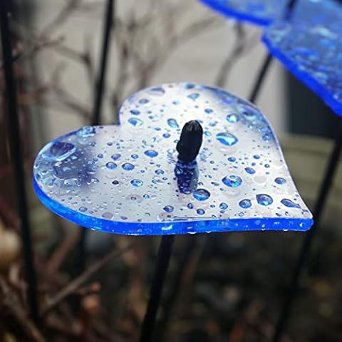 Sun Catcher Glowing Hearts Decorative Garden Stakes Cover