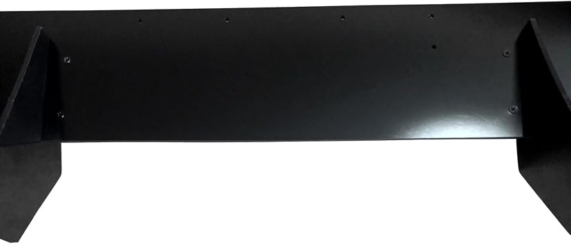 NINTE V1 Shark Fin Rear Lip Diffuser Kit for 20242025 Ford Mustang S650 Base & GT Models (ABS, Gloss Black)