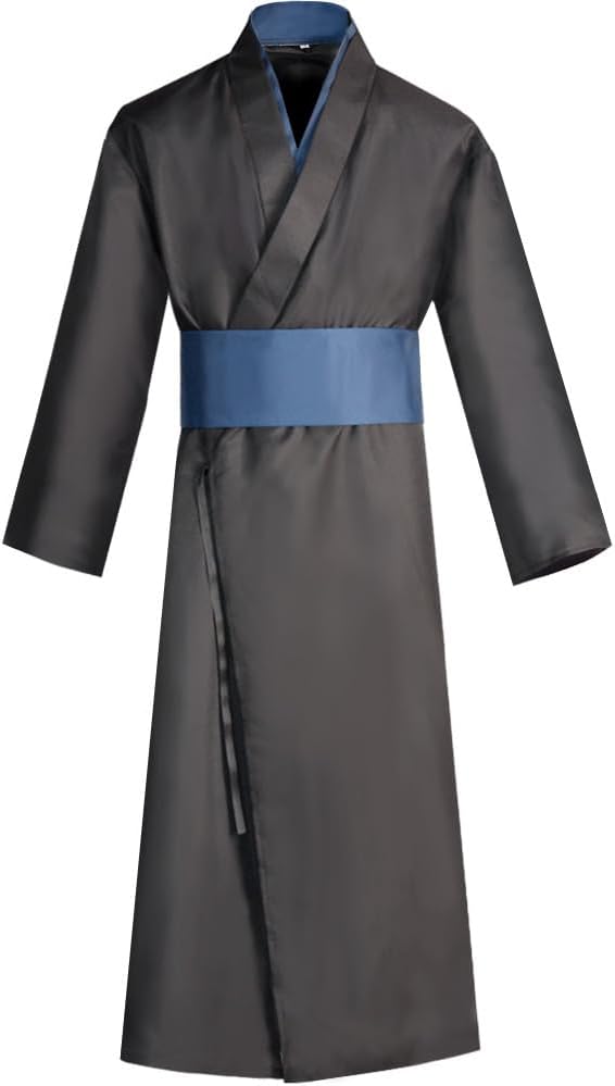 Japanese Anime Kimono Cosplay Costume Mens Traditional Samurai Uniform Halloween Outfits