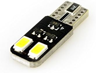 iDlumina T10 W5W 168 194 12V 6500K Pure White Canbus Error Free LED Car Light Bulb 4X5730SMD (Pack of 2)