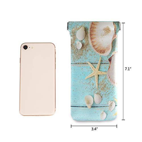 AUUXVA Starfish and Seashell Patterned Eyewear Pouch #TOP30