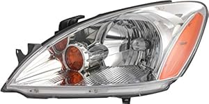 Gold Shrine For Mitsubishi Lancer Headlight Lamp 2004 2005 2006 2007 Halogen Chrome Trim Driver Left Side