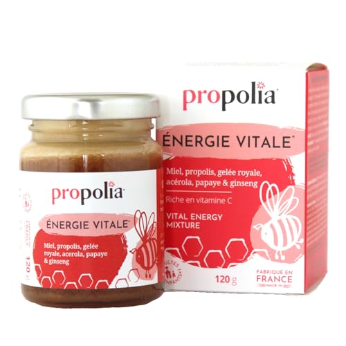 PROPOLIA - Énergie Vitale - Miel, Propolis, Gelée Royale & Ginseng - 120g