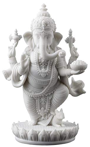 Standing Ganesh (Ganesha) Hindu Elephant God of Success Statue, 7 1/2-inch