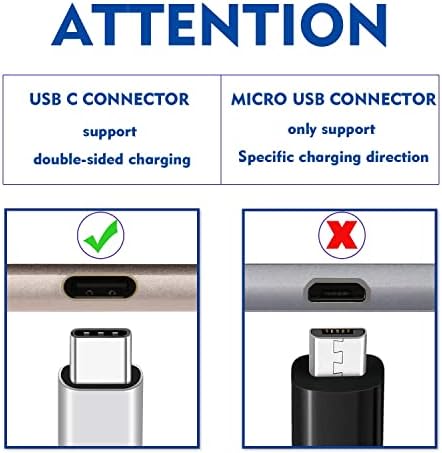 USB C Cable 3M 2Pack, Type C Charger Cable Fast Charging Long Cable 10ft Nylon Braided Compatible for Samsung Galaxy S22 S21 S20 S10 S9 S8, A13 A12, PS5 Controller, Google Pixel, Huawei P40 P30, LG
