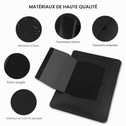 HoYiXi Housse pour ordinateur portable de 17,3 pouces pour Essential 17/ TPN-I139_320M3AV(2023/2025)/HP Pavilion Envy 17, compatible avec IdeaPad/LG Gram/ASUS/Dell/ROG Strix/Acer, sac pour ordinateur – vue 4