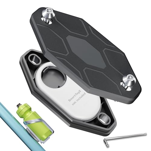 EFEALL Soporte de bicicleta para SmartTag2, soporte oculto para botella de agua debajo de la bicicleta con tornillo antirrobo, soporte impermeable para bicicleta Samsung Smart Tag 2, soporte para