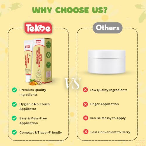 Image of Tekme No-Touch Applicator After Mosquito Bite Turmeric Balm for Baby | Relief from Insect Bites, Itching, Rashes & Minor Skin Irritation (10g x Pack of 1)