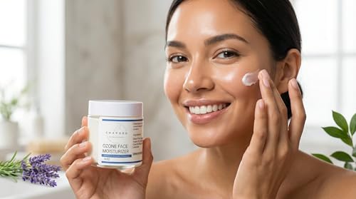 O3 Charged Natural Products Ozone Tallow Face Moisturizer, 4oz, Hydrating, Moisturizing Beauty Cream, Luxurious, Ozone Oil, Oxygenated Healing Lotion, Glass Jar