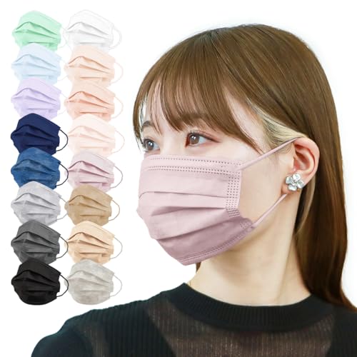 [�E�F�C�E�F�C�f��] WEIMALL �}�X�N 50�� �J���[�}�X�N ��16.5cm×9cm ������ 10����� �����ɂ��Ȃ�Ȃ� �s�D�z�}�X�N �e���r�ŏЉ� �j���A���X�J���[ (���C���b�N�A�b�V��)