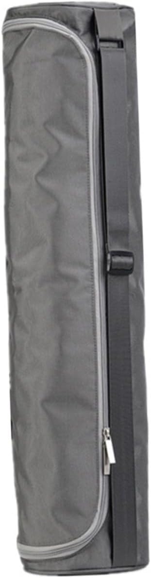 Totority Reusable Yoga Carrier with Wear-resistant Shoulder Strap Zipper Closure Fitness Pouch for Gym Travel Hiking Lightweight Mat Holder