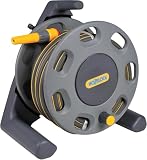 HOZELOCK   Dévidoir de Tuyau Portable 25 M : Poignée Intégrée, Livré avec 25 M de Tuyau Ultramax Robuste (Anti UV et Gel, Anti Vrille, Anti Torsion), Raccords et lance, Capacité Max 30M [100 100 435]