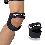Cho-Pat Dual Action Lite, Adjustable & Lightweight Knee Support Strap for Tendonitis, Meniscus Tears, and Pain Relief, Small/Medium