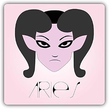 Aries Zodiac Sign Gothic Elf Sticker Decal Design
