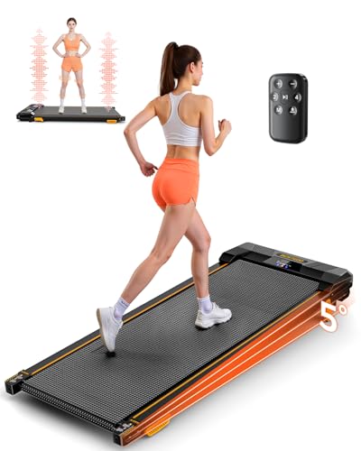 Image of Walking Pad Treadmill，BestGod Walking Vibration Pad with Incline,330lbs Capacity Under Desk Treadmill for Home, 2.5HP Foldable Treadmills with Remote Control