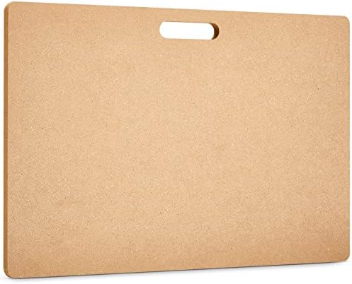 Portable Clay Wedging Board Clay Board with Built in Handle Wooden Mat Mud Board Wood Clay Board Ceramic and Pottery Tools for Clay Crafts Arts Making, 12 x 18 Inch (2 Pieces)