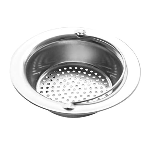Coladores de Desagüe Fregadero Receptor Trampa Colador Malla Filtro Tapón de Pelo Acero Inoxidable