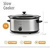 Toastmaster Slow Cooker by Select Brands - Stainless Steel - Cooks Stews, Chilis, Pot Roasts & More - Slow Cooker for Kitchen Appliances - 7 Quart