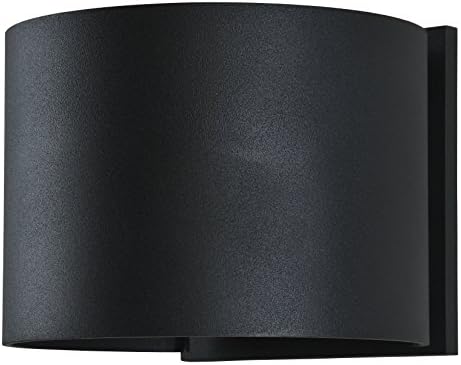 Access Lighting 20399LEDMGRND-BL Curve Outdoor Wall Light, 2-Light 6 Total Watts, Black