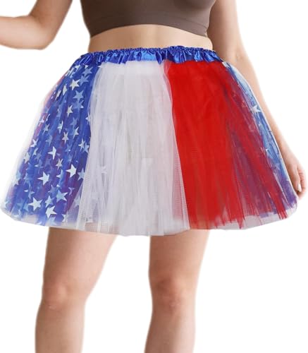 WINROLA Plus Size Tutu Red White Blue