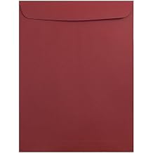 JAM PAPER 9 x 12 Open End Catalog Premium Envelopes - Dark Red - 50/Pack