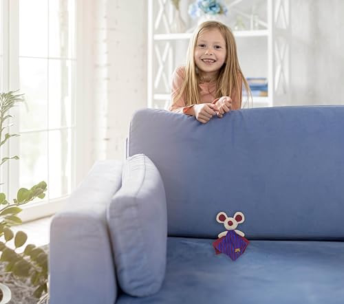 CyP Brands – FC Barcelona – Baby Doudou, Kuscheldecke, Baby-Stofftiere, Maus, Barça, offizielles Produkt