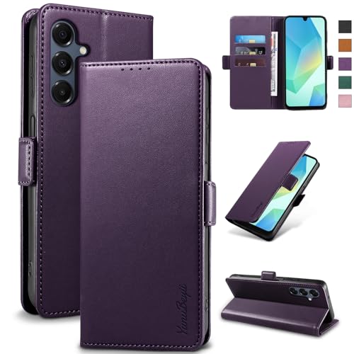 Yunubeyii Wallet Flip Case for Samsung Galaxy A16 5G,Purple