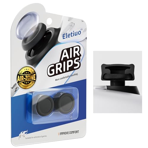2 Pack Anti-Slip Silicone Thumb Grips Extender,Compatible for PlayStation 4 (PS4),PlayStation 5 (PS5) Controller,Ergonomic Protective Analog Thumbsticks Cover Custom Joystick Cap,Black