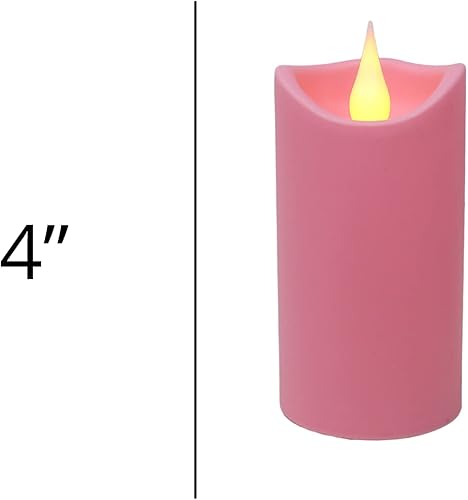 Miniatura 3 de Needzo Juego de velas de pilar de mesa sin llama, velas LED sin perfume, accesorios de corona de Navidad, decoración del hogar, paquete de 4
