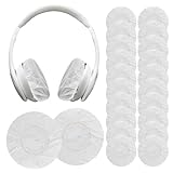 Safigor 100PCS Headphone Ear Covers Disposable Earphone Overs Sanitary Non-Woven Stretch Earpad Covers Earcup Covers Fit for Most on Ear Headphones (9cm/3.54'(White))