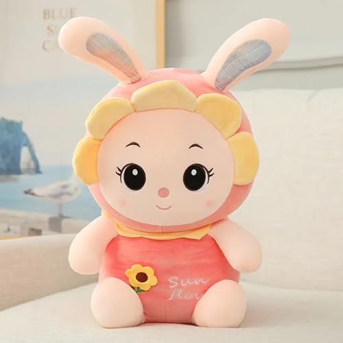 Image of ZEXSAZONE Toy Cute Pink Sunflower Colored Huggable Teddy Bear | 35 cm | Plushie Soft Toys for Kids | Plush Soft Toys for Baby Boys and Girls Kids - Teddy | Best Valentine Gift (Pink-1)