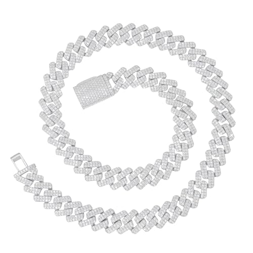 MRDOPELUX Cuban Link Chain Silver02