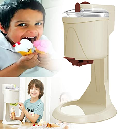LMYYDES Machine à crème glacée Molle Semi-Automatique 1000 ML crème glacée Domestique Faisant la Machine Fruit Dessert Yaourt cône Fabricant de crème glacée