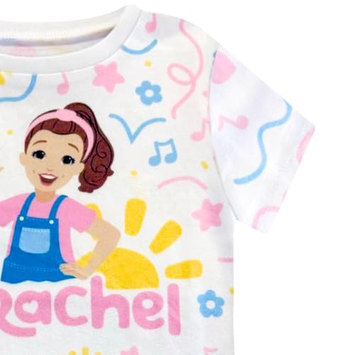 Ms. Rachel 2 Piece Pajama Set - Toddler Girls Boys PJ Set, Short Sleeve Shirt & Pants - Kids Sleepwear Set - Official License2
