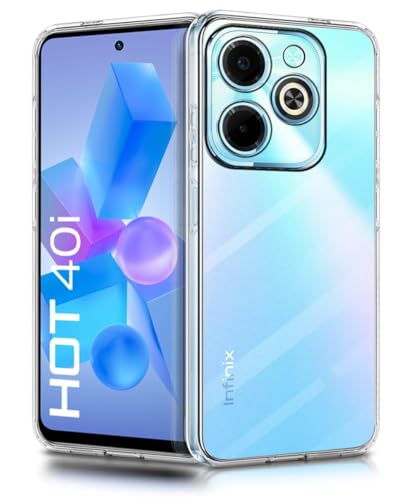 Image of COVERBLACK Soft Rubber Back Cover Compatible Model for Tecno Spark Go 2024 -BG6 - Transparent