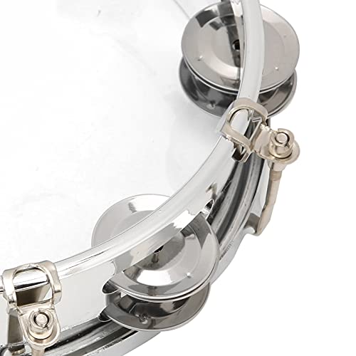 Tambourin réglable 20,3 cm instrument de musique éducatif à percussion double rangée