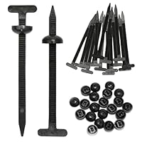 200 Stück Nylon Kabelbinder Schnallen Universal, Selbstsichernde Kabelbinder Schwarz, Kabelbinder mit Karosserie Clip für Auto Täglich Reparatur